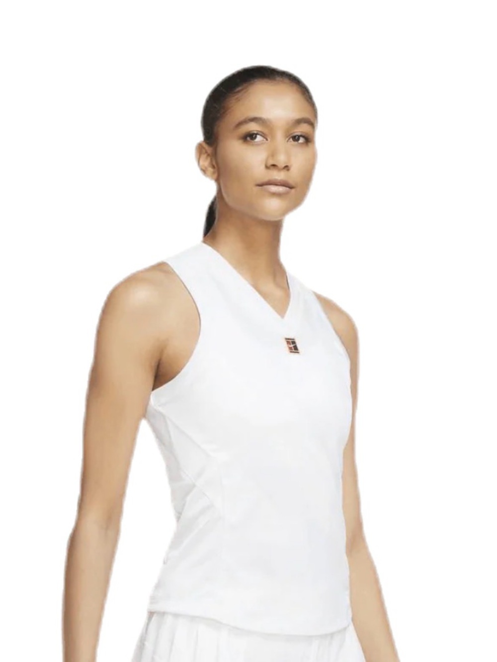 NWT Nike Court Dri-FIT White V-Neck Slim Fit Tennis Tank Size XL